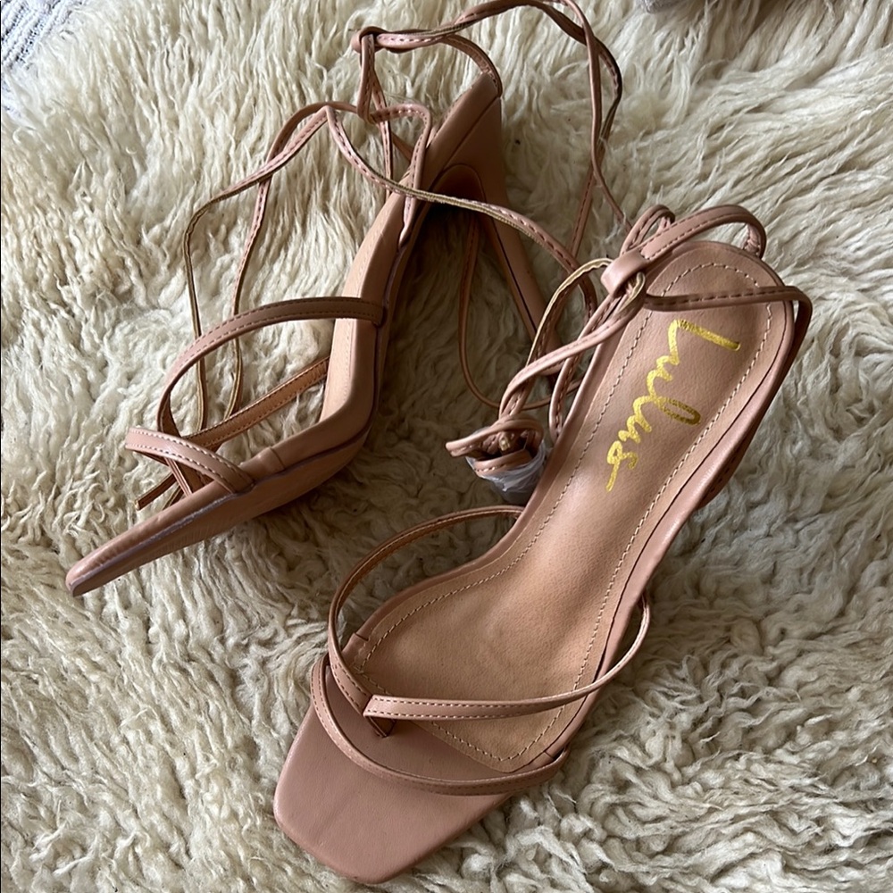 Lulu's Tan Heeled Shoes Elegant Design